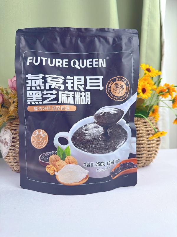 燕窝银耳黑芝麻糊