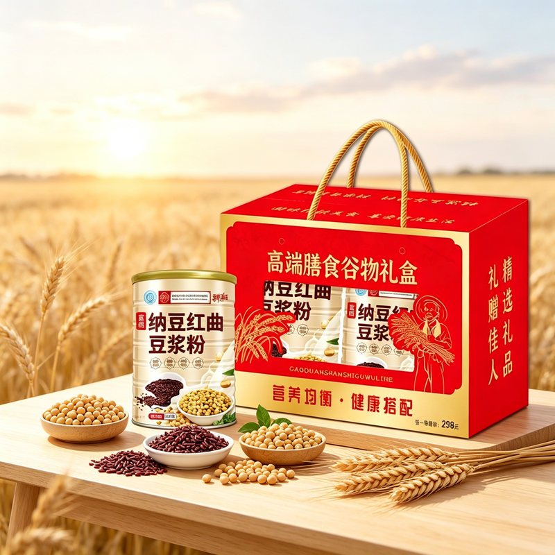 纳豆红曲豆浆粉礼盒