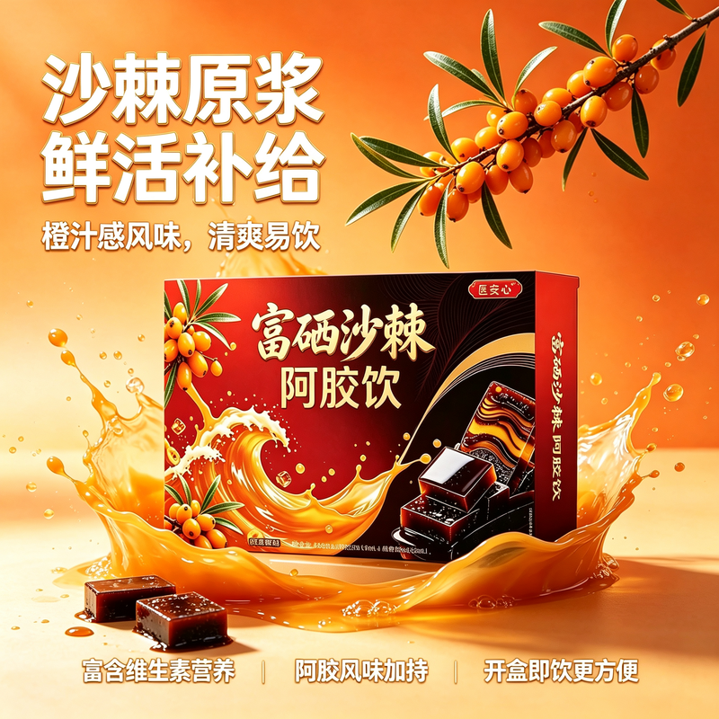 富硒沙棘阿胶饮