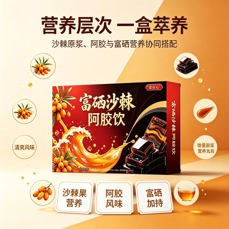 富硒沙棘阿胶饮