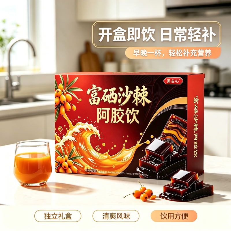 富硒沙棘阿胶饮